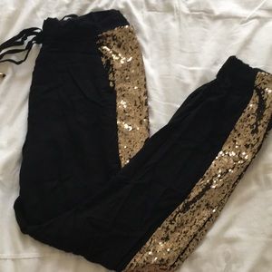 Sequin joggers